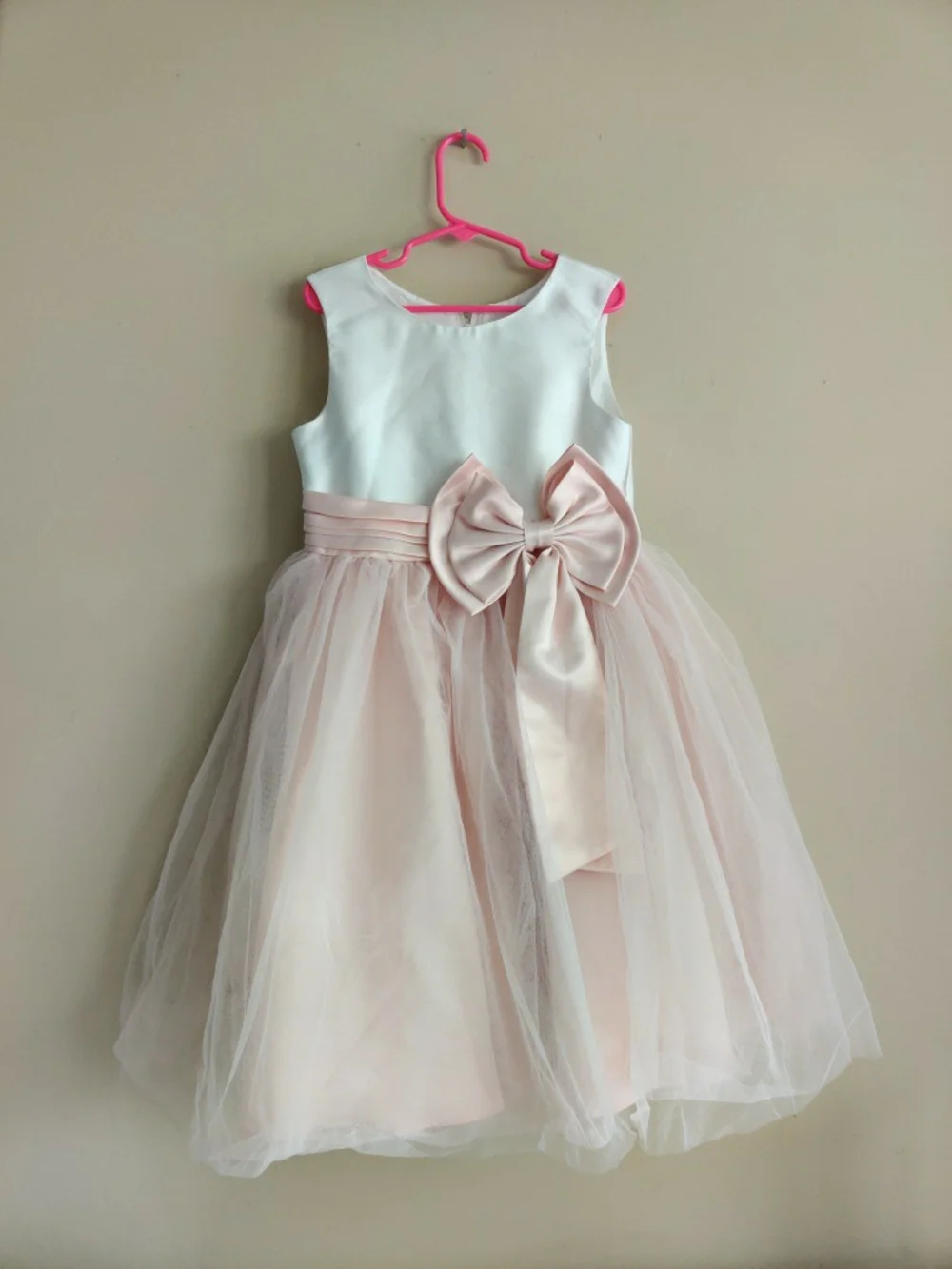 Rare Editions White Pink Party Formal Dress